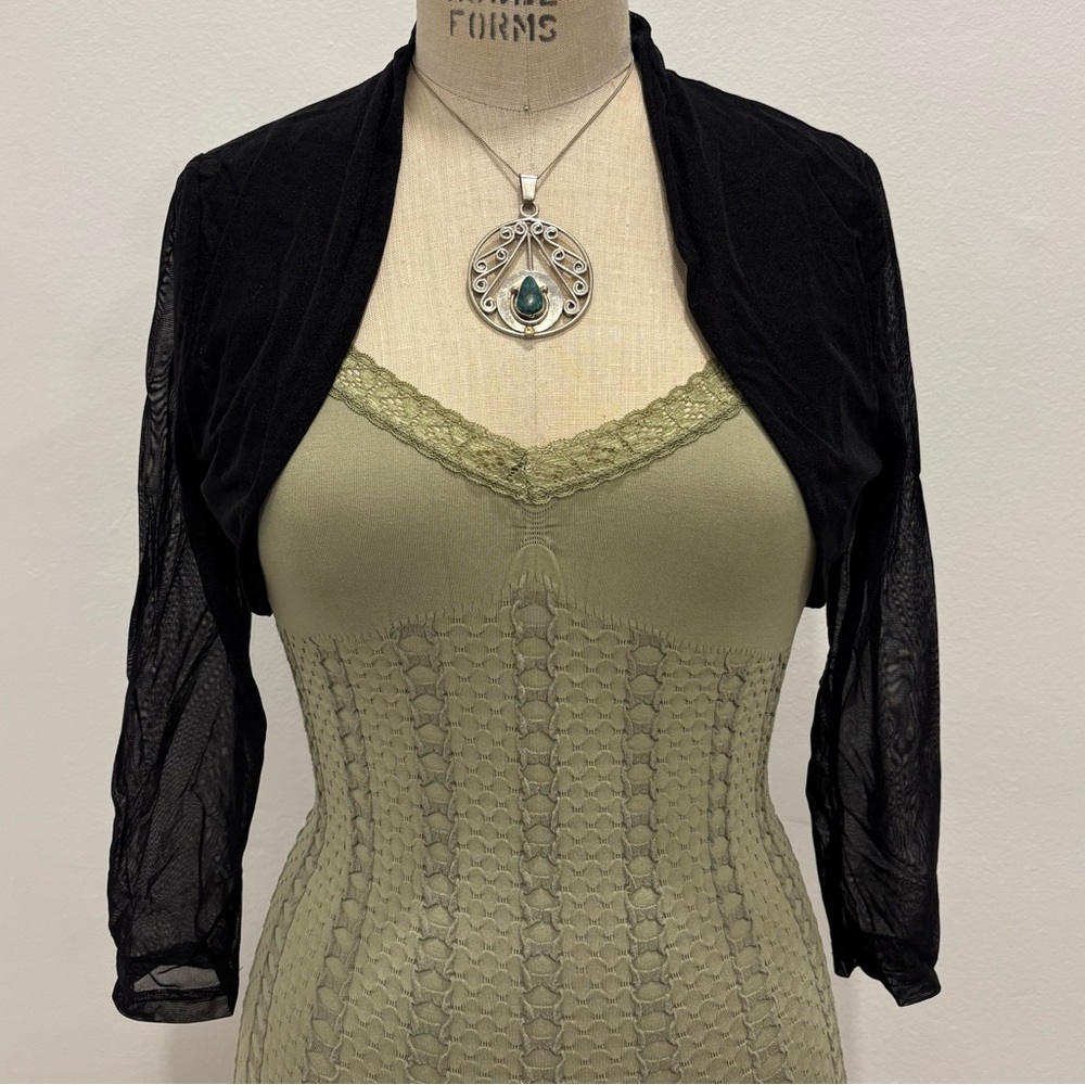 Simon Chang Black Sheer Bolero